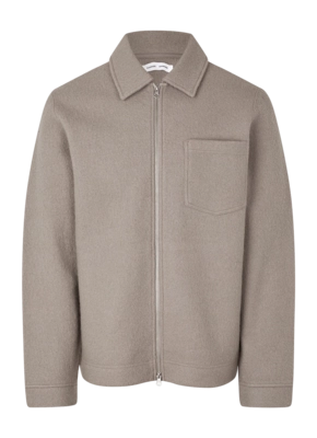 Cardigan Samsoe Samsoe Hannes Full Zip Herren Elephant Skin