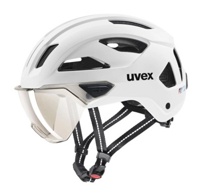 Fietshelm Uvex Unisex Stride Visor White Matt