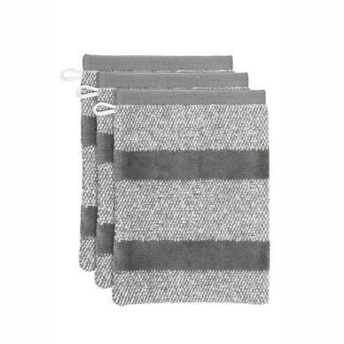 Waschlappen Beddinghouse Sheer Stripe Anthracite (3er Set)
