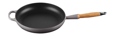 Frying Pan Le Creuset Round with Wooden Handle Flint 28 cm