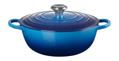 Braadpan Le Creuset Marmite Gietijzer Azure 28 cm