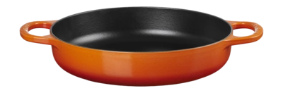 Sauteerpfanne Le Creuset Mit Zwei Griffen Orangerot 28 cm