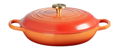 Braadpan Le Creuset Campagnard Signature Rond Flamme Dorée 30 cm