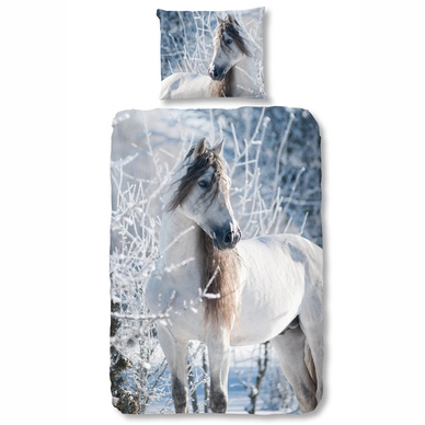 Dekbedovertrek Good Morning Kids White Horse Multi Katoen
