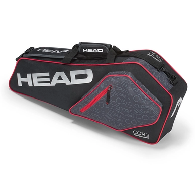 Tennistas HEAD CORE 3R Pro Bag Black Red Tennisplanet