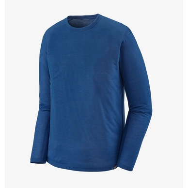 T Shirt Patagonia Hommes LS Cap Cool Trail Shirt Superior Blue