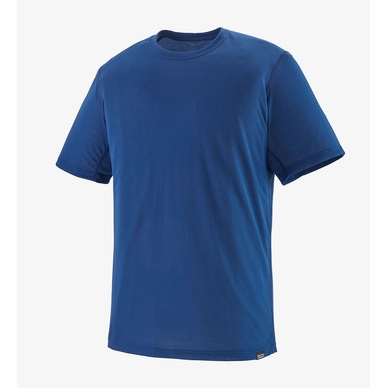 T Shirt Patagonia Men Cap Cool Trail Shirt SS Superior Blue