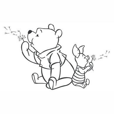 Muursticker Anel Wishing Pooh Groot