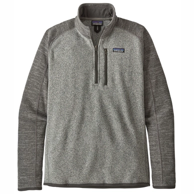 Trui Patagonia Mens Better Sweater 1/4 Zip Nickel w/Forge Grey