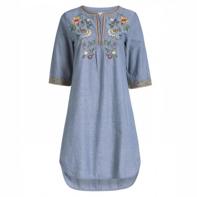 Robe de Plage PiP Studio Drew Embroidery Summer Flower Blue