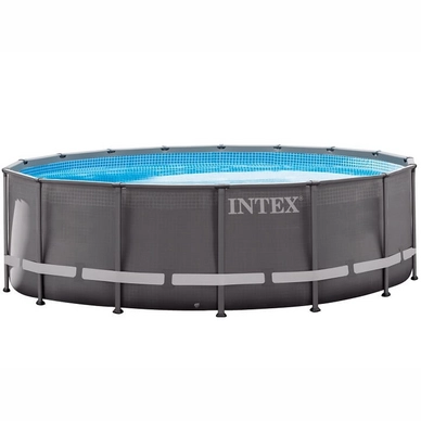 Pool Intex Ultra Frame 488 x 122 cm Mit Sandfilterpumpe Grau