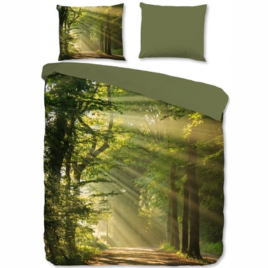 Dekbedovertrek Good Morning Woods Green Katoen