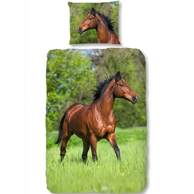 Dekbedovertrek Good Morning Running Horse Multi Katoen