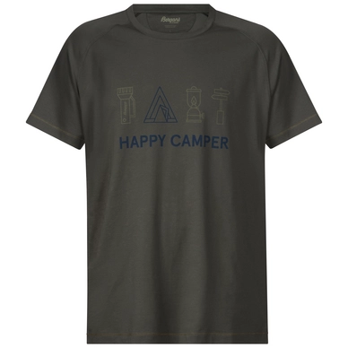 T-Shirt Bergans Happy Camper Tee Dunkelblau Khaki Herren