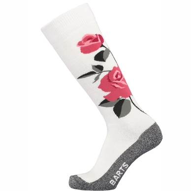 Skisok Barts Unisex Roses White