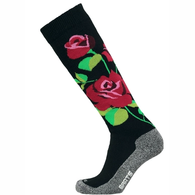 Ski Socks Barts Unisex Skisock Roses Black