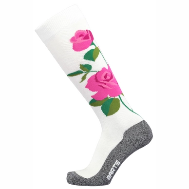 Ski Socks Barts Unisex Skisock Roses White