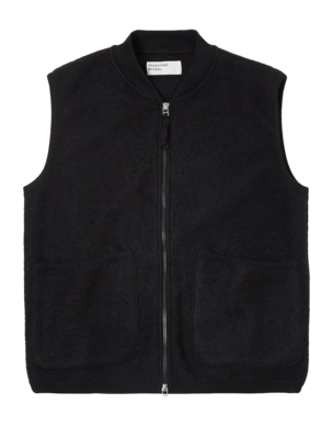 Waistcoat Universal Works Men Zip Black