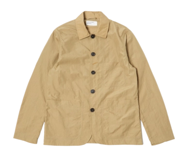 Jacket Universal Works Men Bakers Chore Recycled Nylon Tech Sand