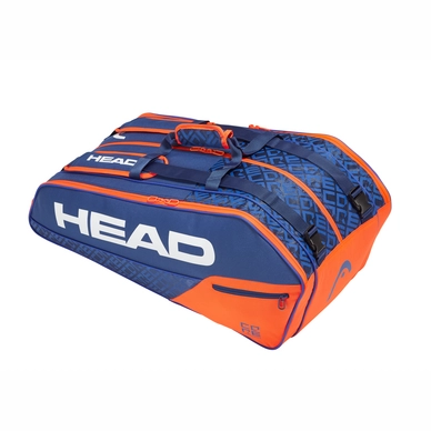 Tennistasche HEAD Core 9R Supercombi Blue Orange