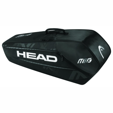 Tennistasche HEAD MxG 6R Combi Black Silver