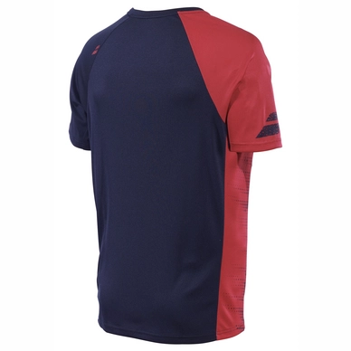 Tennisshirt Babolat Boys Performance Crew Neck Tee Black Salsa