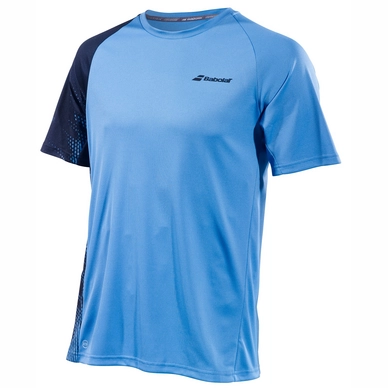 T-shirt Babolat Boys Performance Crew Neck Tee Parisian Blue Black