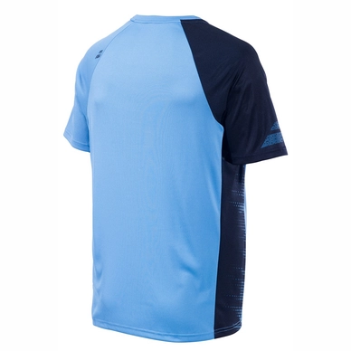Tennisshirt Babolat Boys Performance Crew Neck Tee Parisian Blue Black