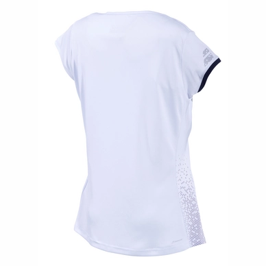 Tennisshirt Babolat Girls Performance Cap Sleeve Top White Silver