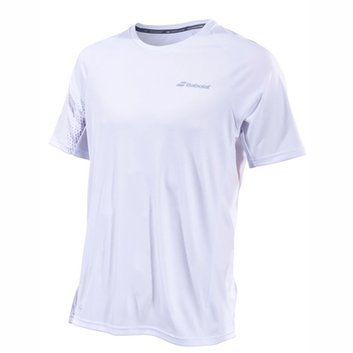 T-shirt Babolat Men Performance Crew Neck Tee White Silver