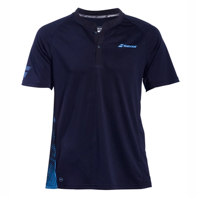 Polo Babolat Men Performance Polo Black Parisian Blue