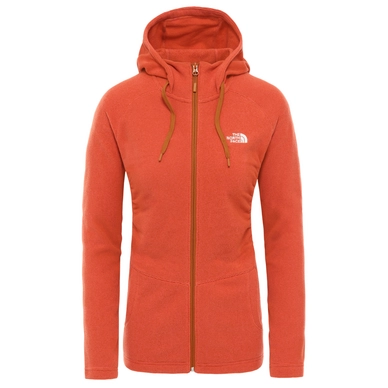 Vest The North Face Women Mezzaluna Full Zip Hoodie Sunbaked Red Stripe