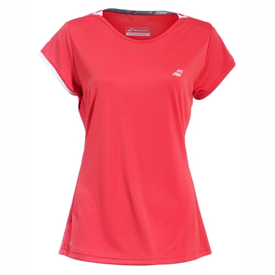 Tennisshirt Babolat Women Performance Cap Sleeve Top Hibiscus