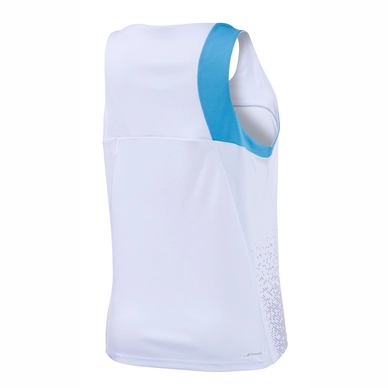 Tanktop Babolat Women Performance Tank Top White Horizon Blue
