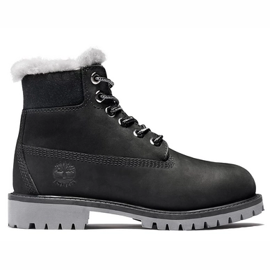 Timberland 6 Inch Premium WP Shearling Lined Boot Black Kinder