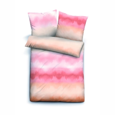 Bettwäsche Biberna Soft Rosa Seersucker