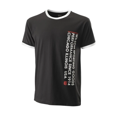 T-shirt de Tennis Wilson Homme Since 1914 Tee Noir