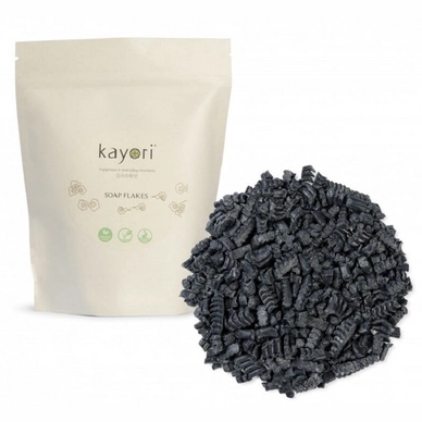 Seife Kayori Kashimaya Flakes Schwarz 250 g
