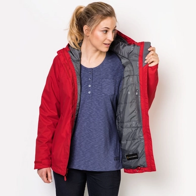 Winterjas Jack Wolfskin Women Northern Lake True Red
