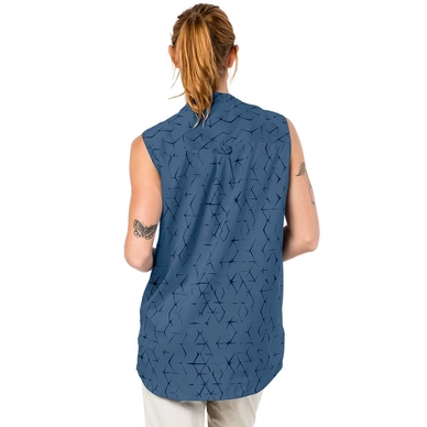 Tanktop Jack Wolfskin Women Sonora Shibori Sleeveless Ocean Wave All Over