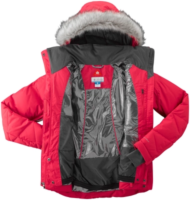 Ski Jas Columbia Women Lay D Down Red Camellia
