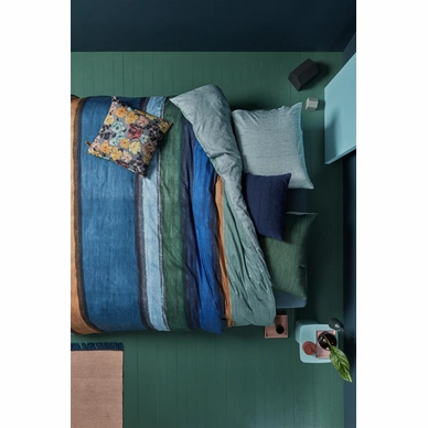 Dekbedovertrek Oilily Rustic Lines Blue Green Satijn