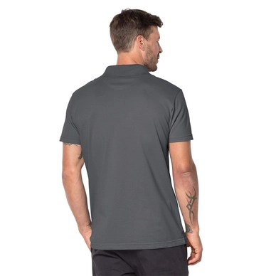 Polo Jack Wolfskin Men Pique Polo Dark Iron
