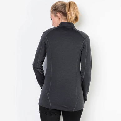 Ondershirt Jack Wolfskin Women Arctic Half Zip Ebony