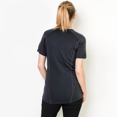 T-Shirt Jack Wolfskin Women Arctic Ebony