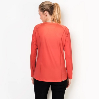 Longsleeve Jack Wolfskin Women Hollow Range Hot Coral