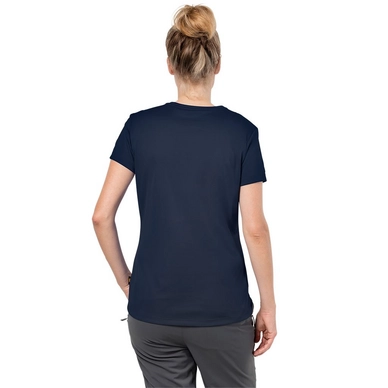 T-Shirt Jack Wolfskin Women Rock Chill Logo Midnight Blue