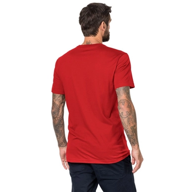 T-Shirt Jack Wolfskin Men Essential Peak Red