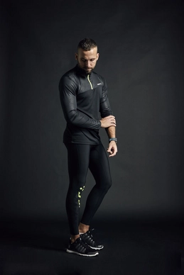 Legging Craft Men Delta 2.0 Long Tights Black Silver Reflective