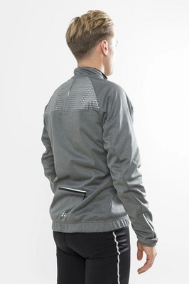 Fietsjack Craft Men Rime Dark Grey Melange Silver